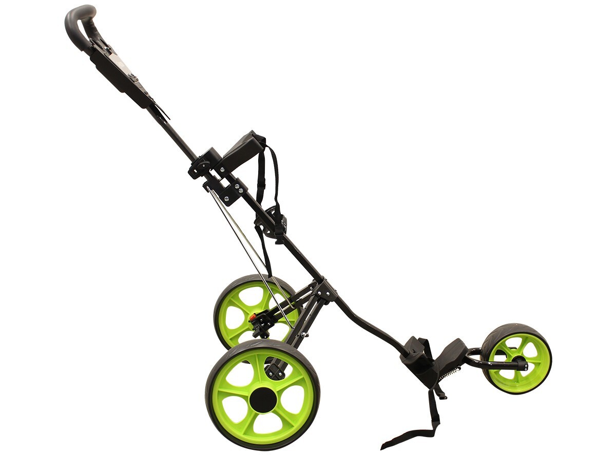 Massimo Golf Push Cart 3 Wheel Lightweight Easily Collapses Cup Holder & Storage