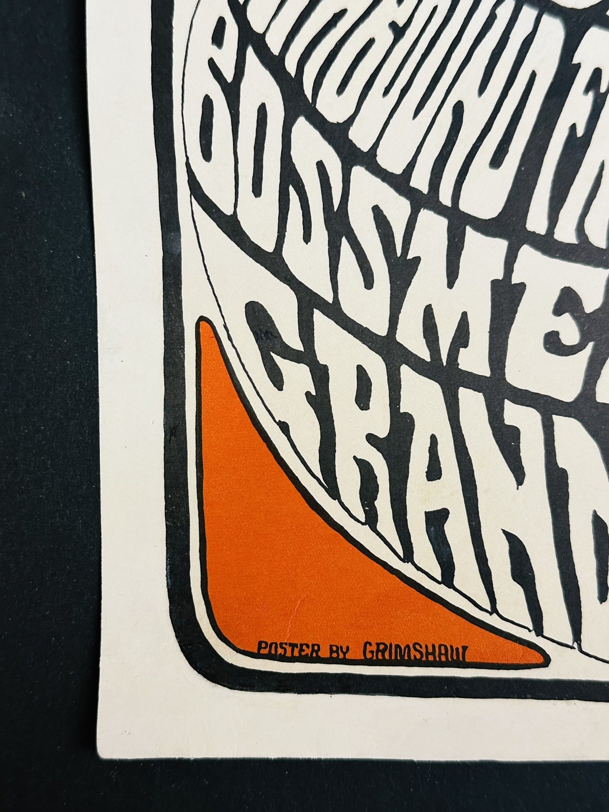 MC5 SOUTHBOUND FREEWAY MARK FARNER BOSSMEN 1966 GRIMSHAW Grande Concert Poster