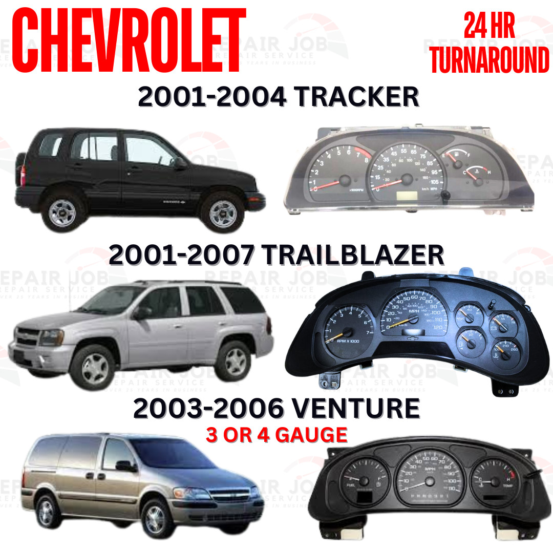 03-07 GM Chevrolet Silverado Tahoe Instrument Gauge Cluster FULL REPAIR SERVICE