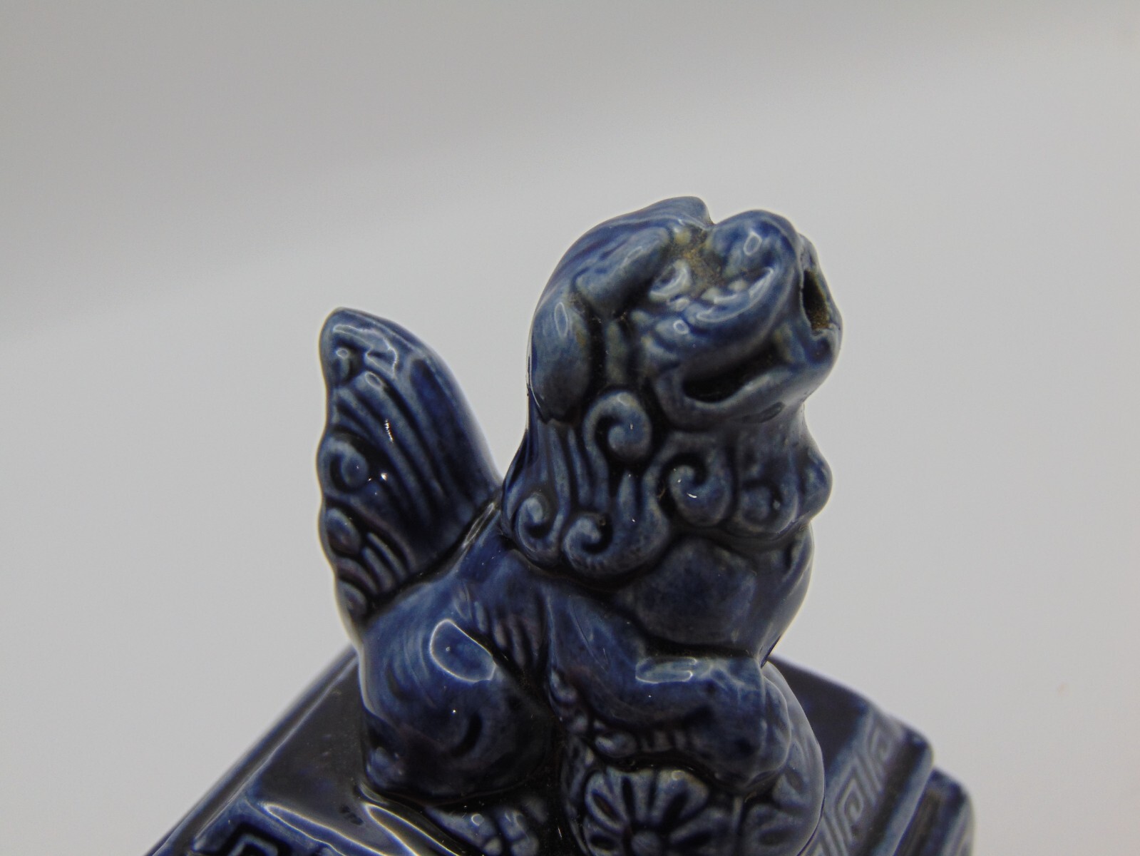 Vintage Censer Incense Burner Foo Dog Made in Japan Ceramic 4 1/2" Tall