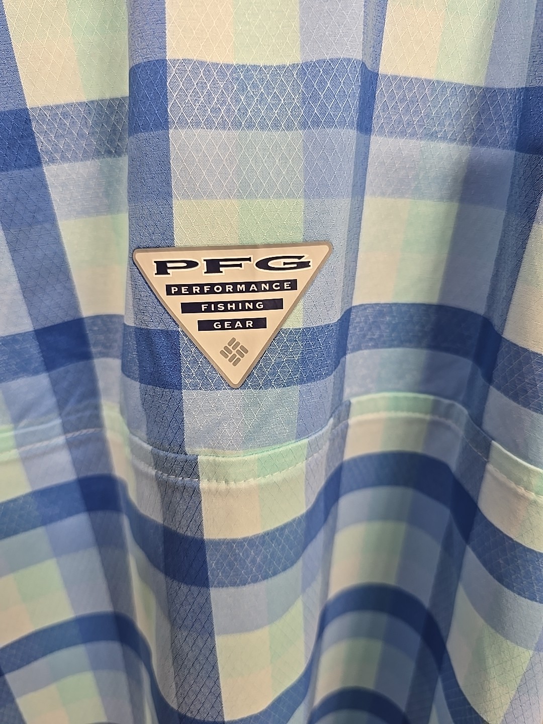 Columbia Super Bluefin Winds Camp Shirt XL New With Tags