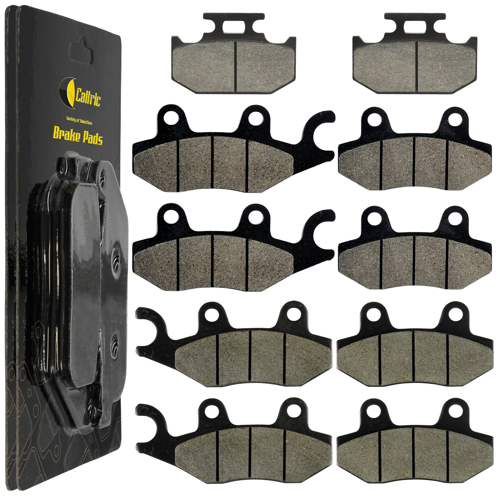 Front Rear And Middle Brake Pads for Yamaha Rhino 700 YXR700F YXR 700F 2008-2013