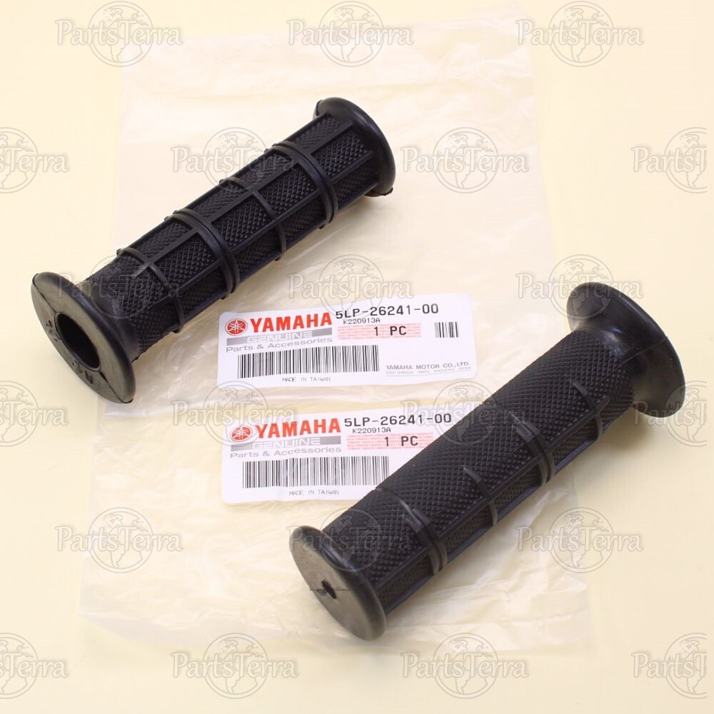 Genuine OEM YAMAHA Left & Right Steering Handle Grips, ATV Banshee 5LP26-241-00