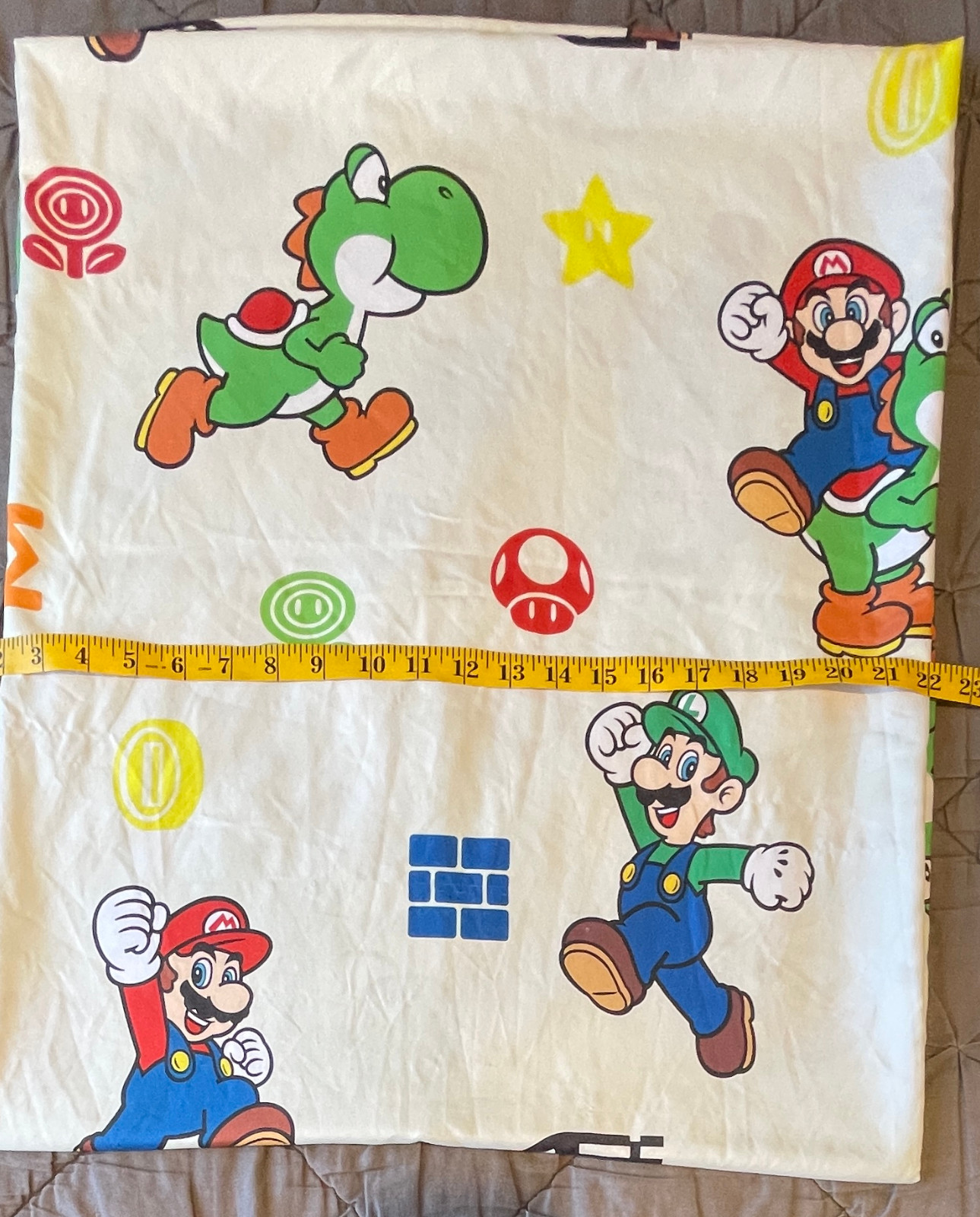 Super Mario Bros Full Sheet Set | Flat & Fitted Sheets | Some Snags