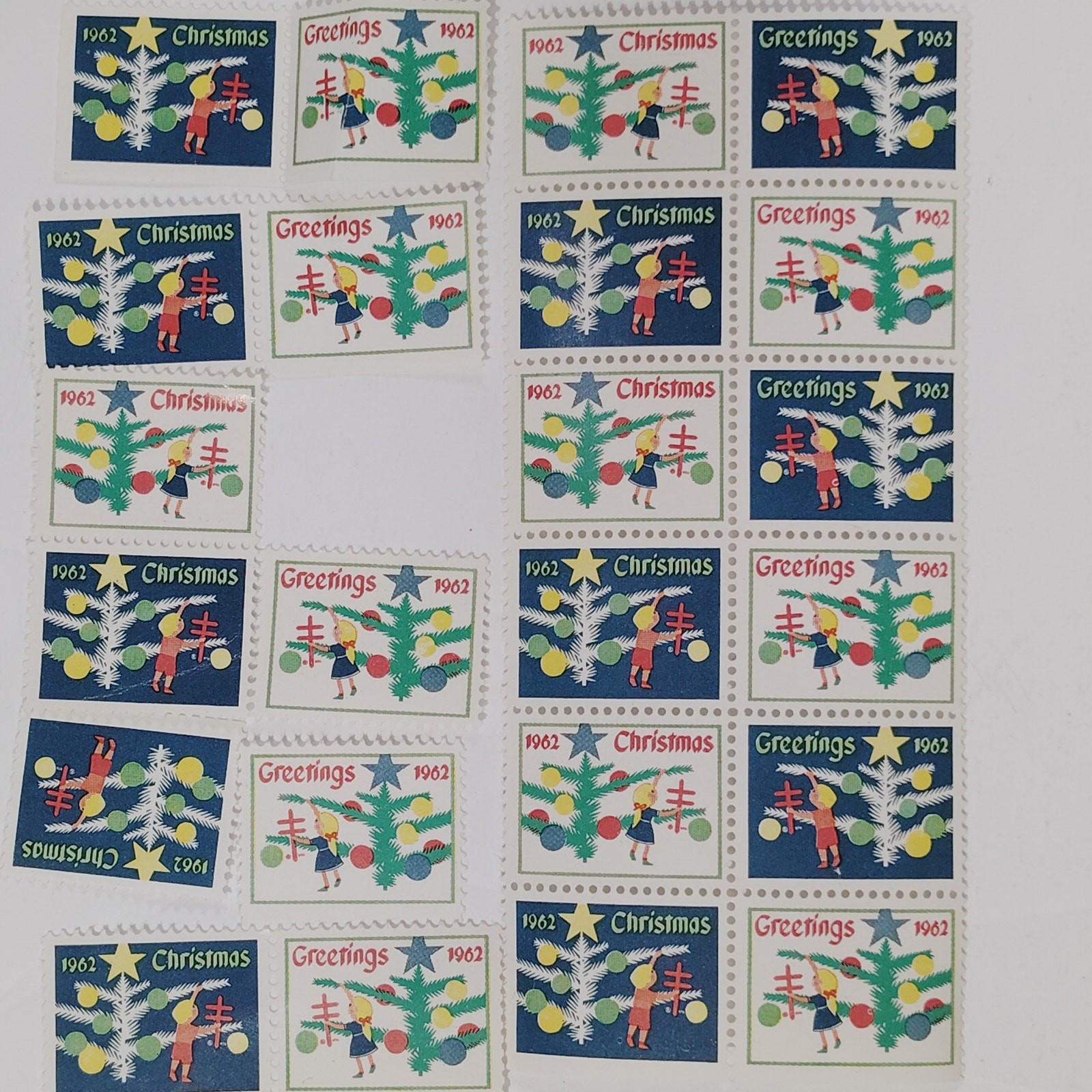 1962 Christmas Stamps (Cinderella), 113 Ct. - Tuberculosis & Resp. Disease Ass'n