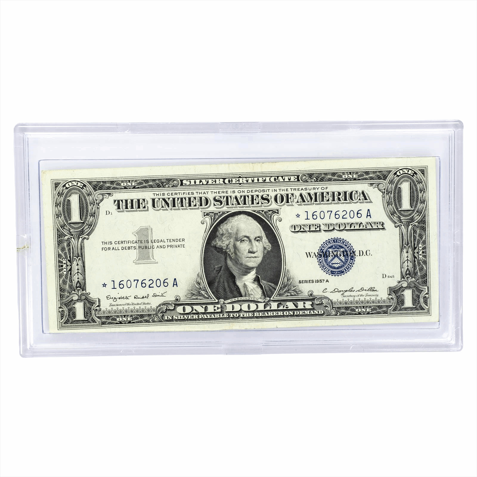 1957A $1 US Silver Certificate Fr#1620 Raw