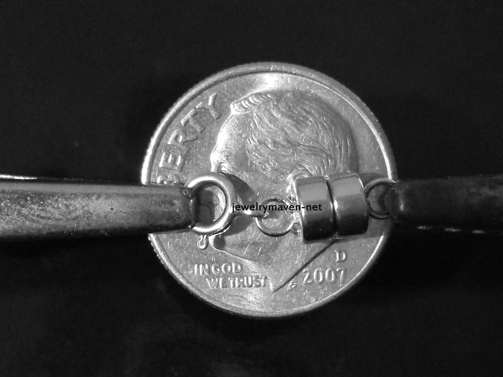 (3) 4.5mm 925 Sterling Silver MAGNETIC CLASP Converter Necklace 5mm Spring Ring