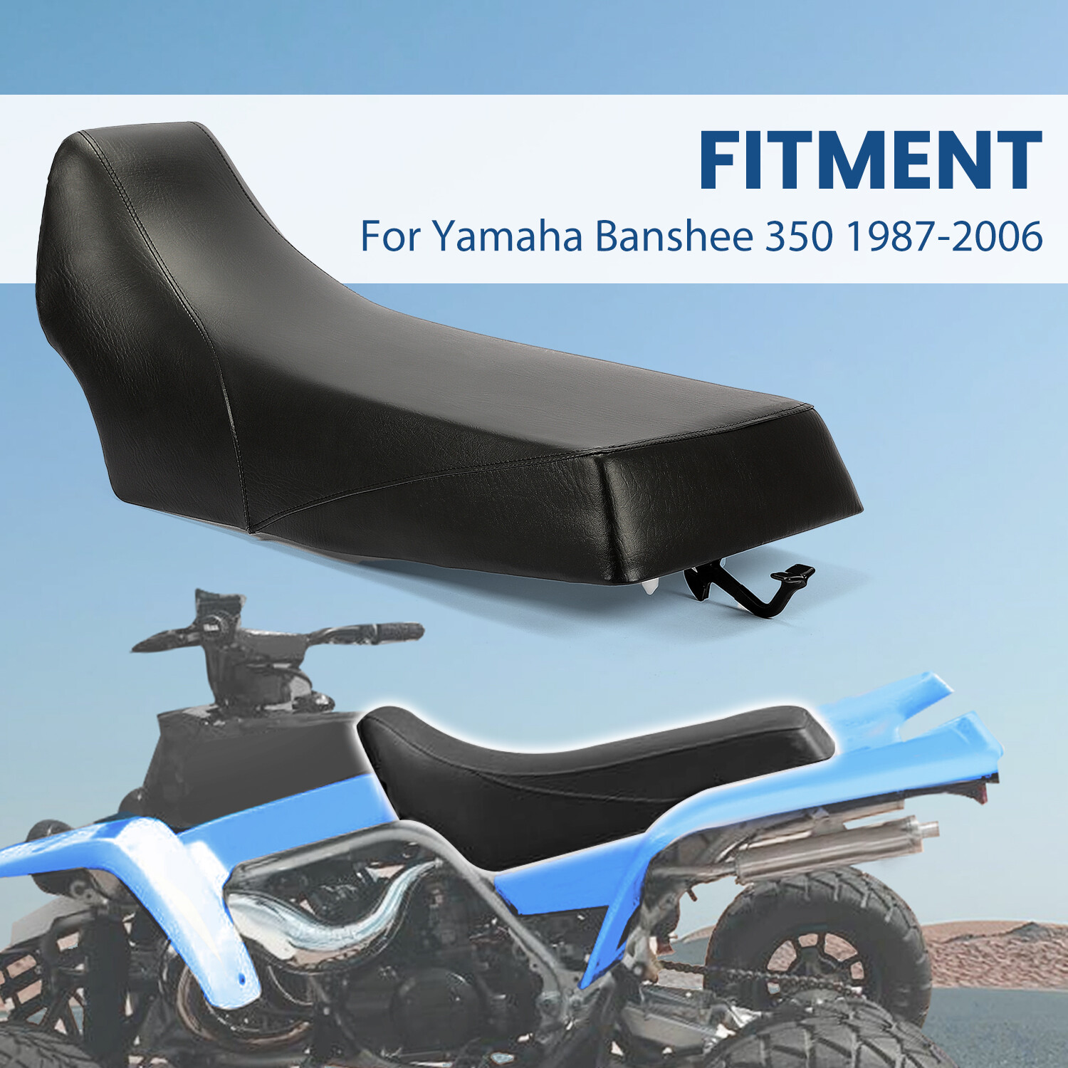 New! Complete Seat For 1987-2001 2002 2003-2006 Yamaha Banshee 350 YFZ350 Black