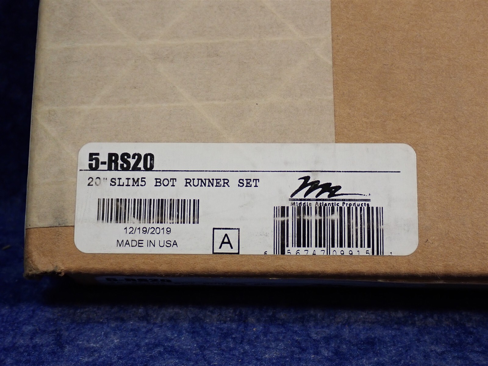 NEW Middle Atlantic 5-RS20 Low-Friction Runner Kit for Slim 5 (F4)