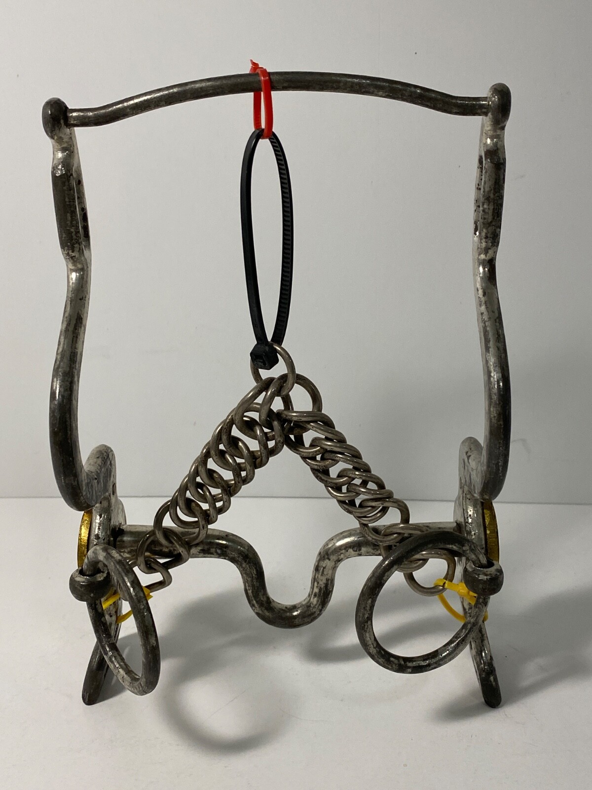 U.S. M1863 MODIFIED, BRIDLE CURB HORSE ARTILLERY BIT, CURB CHAIN, POST CIVIL WAR