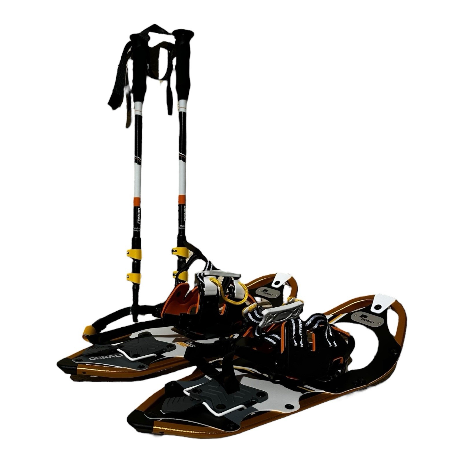 Denali Pro Snowshoes 8x21 Winter Hiking Kit w/ Poles & Carry Bag – 150 lb Rated