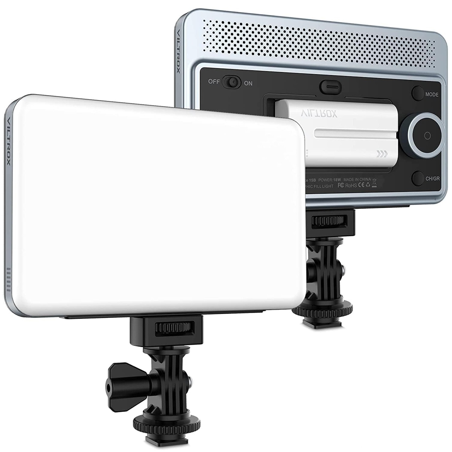 VILTROX Sprite 15B 15C RGB LED Video Panel Light On Camera LED Photography Light