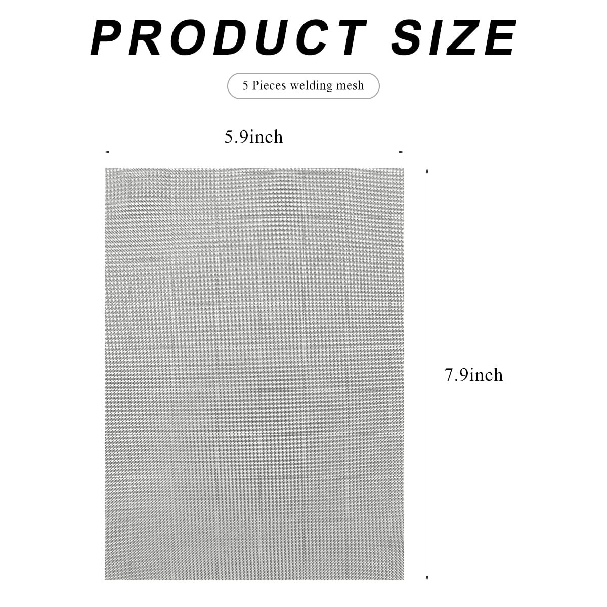 FSTURIOS 5 PCS Plastic Welding Mesh, 5.9 x 7.9 inch Reinforcing Stainless...