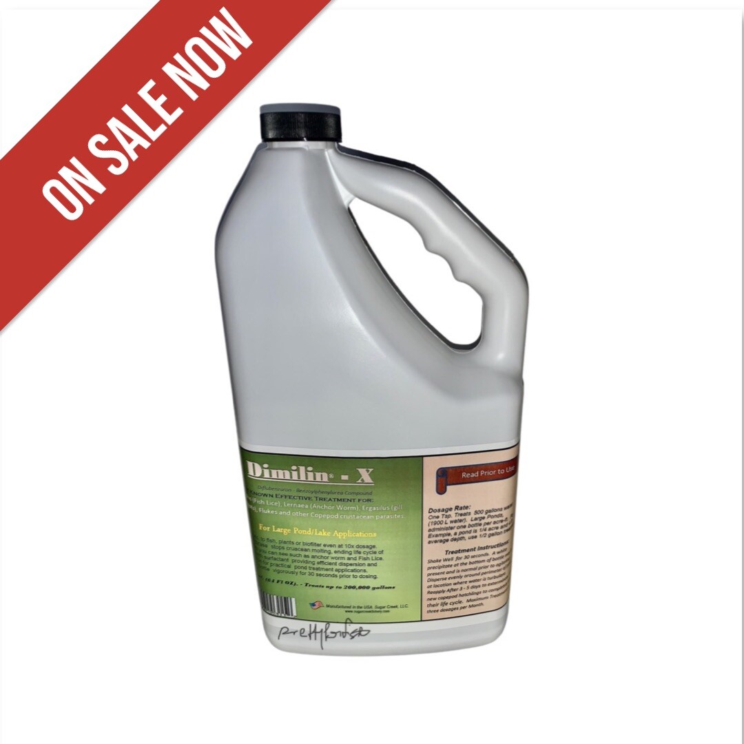 Dimilin -X Koi & Goldfish Treatment: Anchor Worm, Fish Lice flukes diflubenzuron