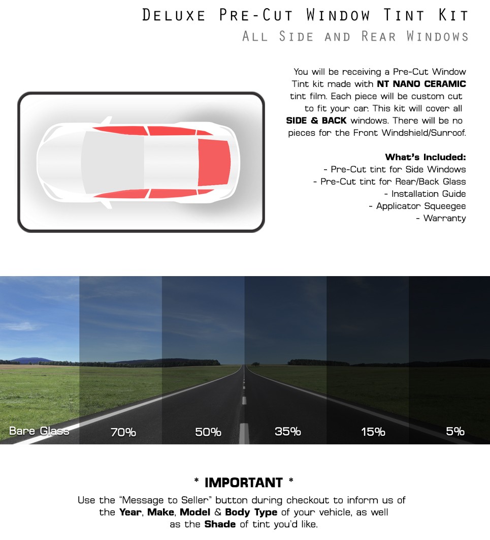 Nano Ceramic PreCut Window Tint Film Glass for Tesla Model Y 2025-2026 Juniper