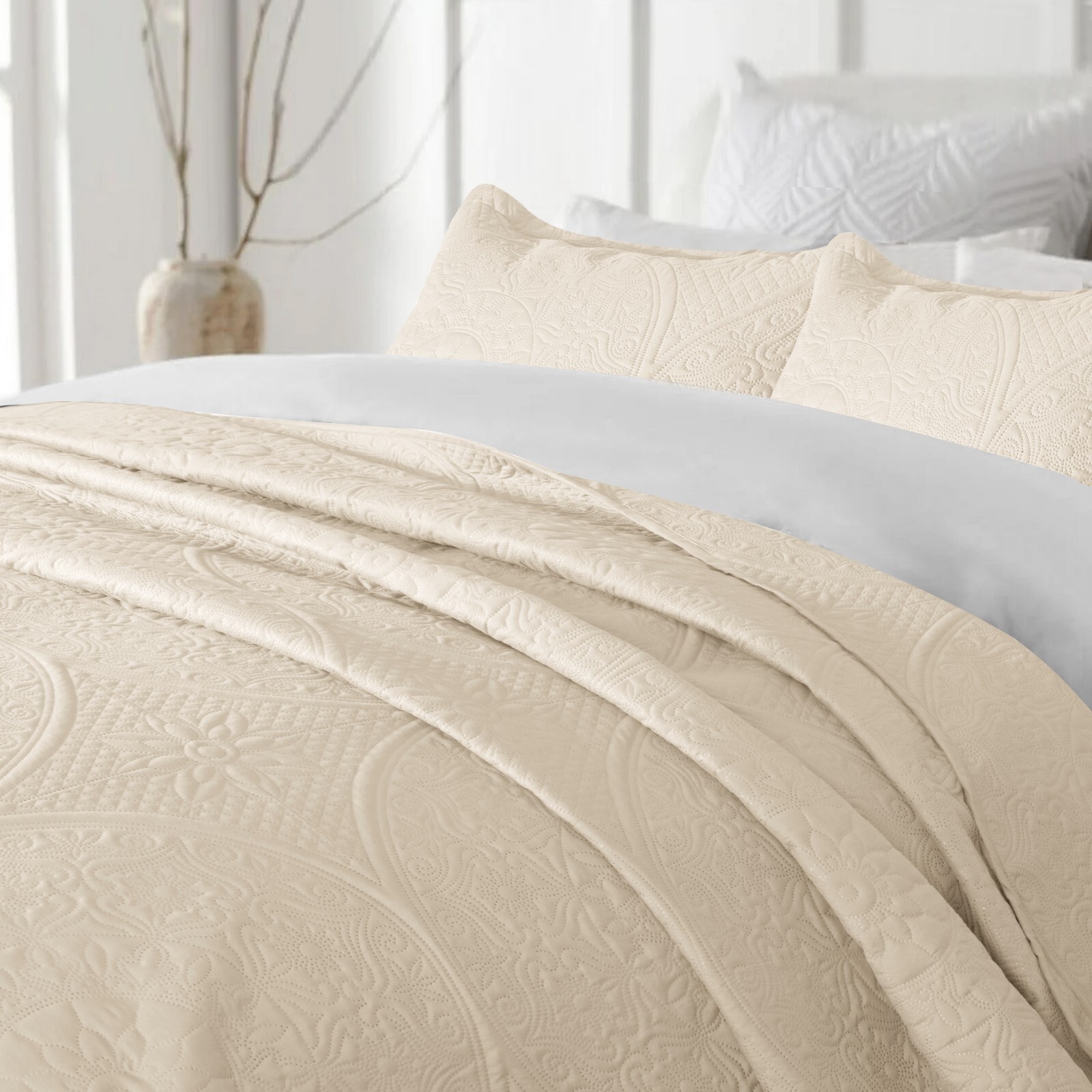 Ultra Soft Quilt Bedspread Set Reversible Coverlet Bedding Throw Twin Queen King