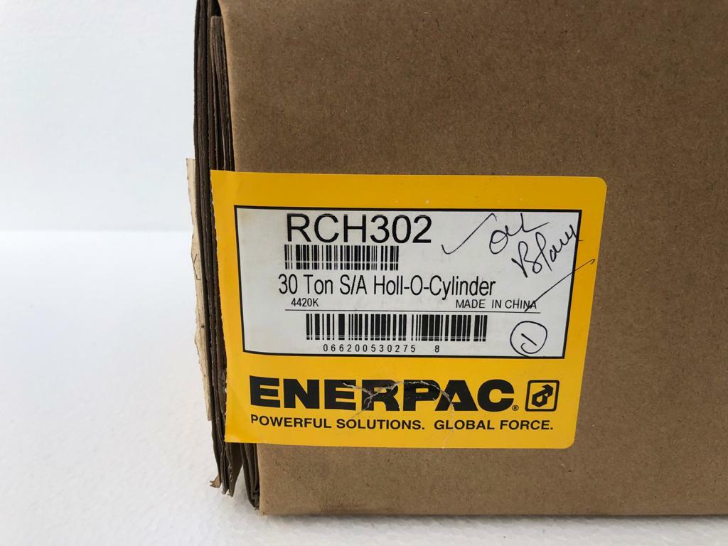 Enerpac RCH 302 Hydraulic Holl-O-Cylinder 30 Tons Capacity 2" Stroke Hollow Ram
