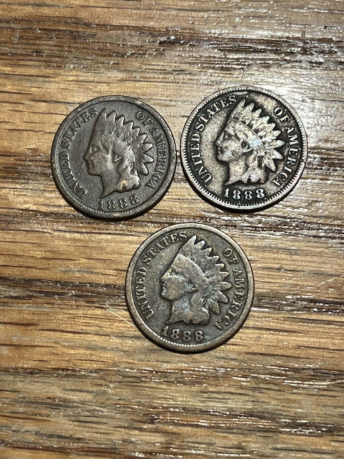 1- Random 1888 Indian Head Cent! Full Rims And Date!