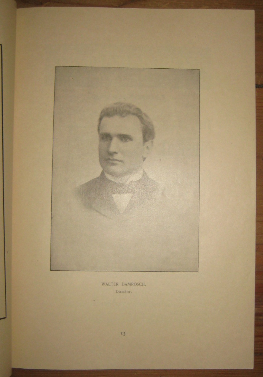 Souvenir Season Of Wagner Opera In German 1895-96, by Damrosch Opera Co.