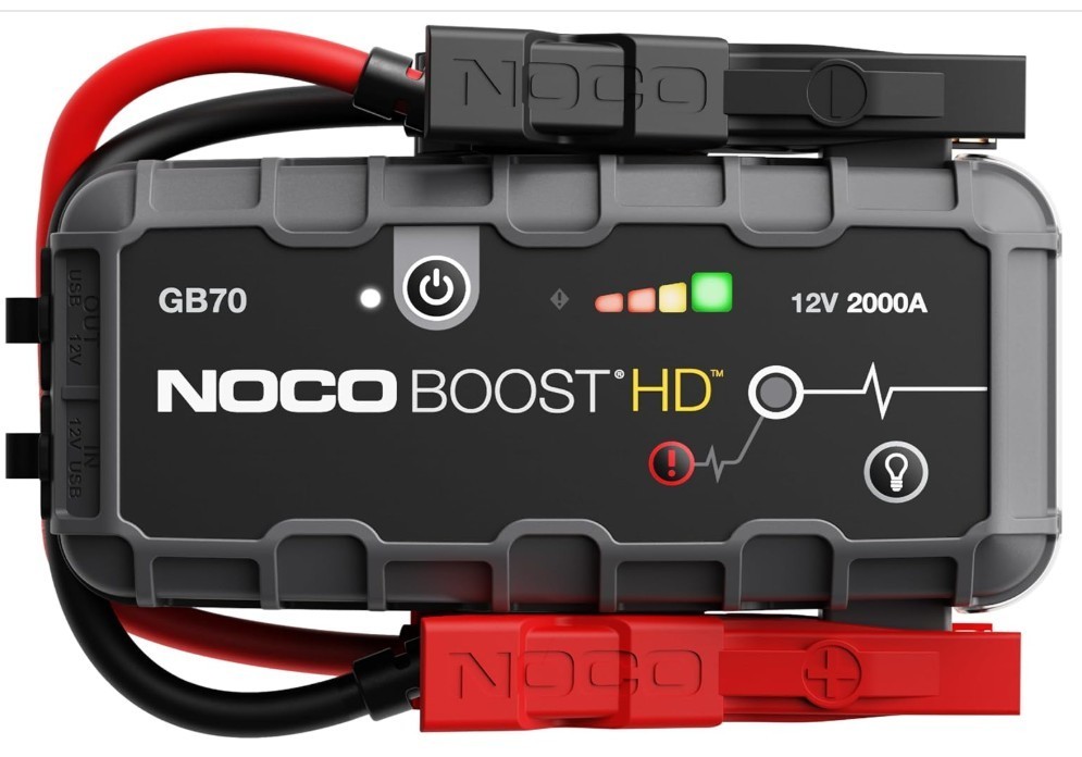 NO.CO Boost GB70 2000A UltraSafe 12V Lithium Jump Starter 8.0L Gas 6.0L Diesel