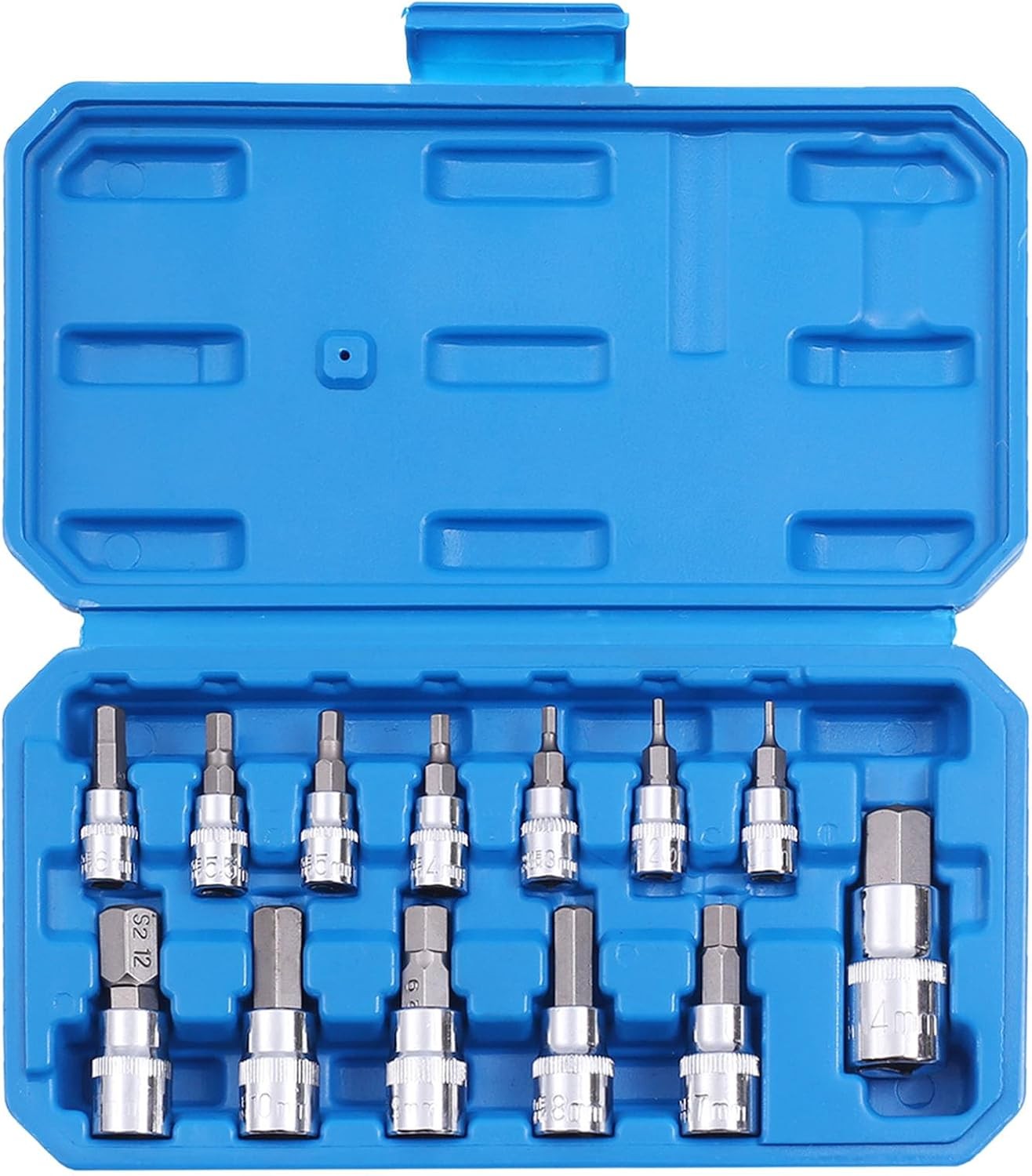 Hex Bit Socket Set Premium S2 Alloy Steel | 13-Piece Metric 2mm - 14mm Allen Soc