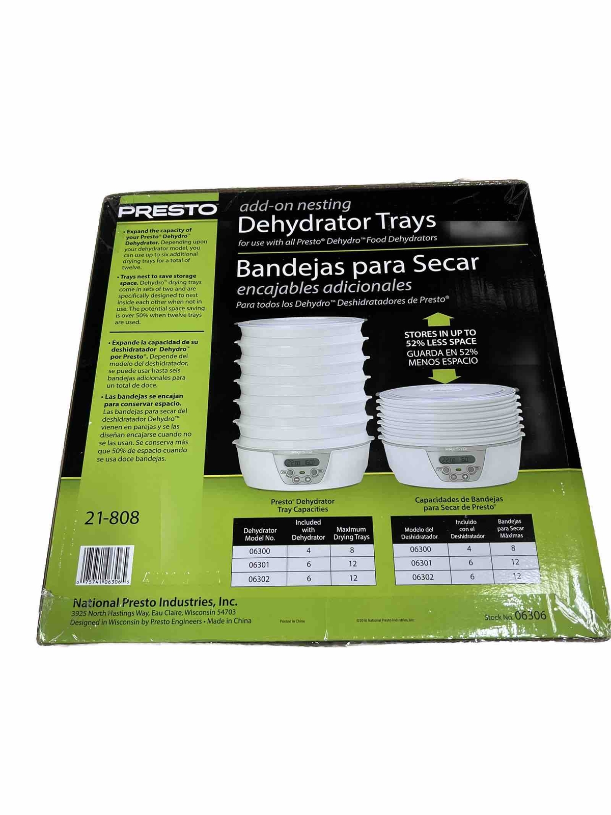 PRESTO 21-808 Add-On Nesting Dehydrator Trays (2 PACK)