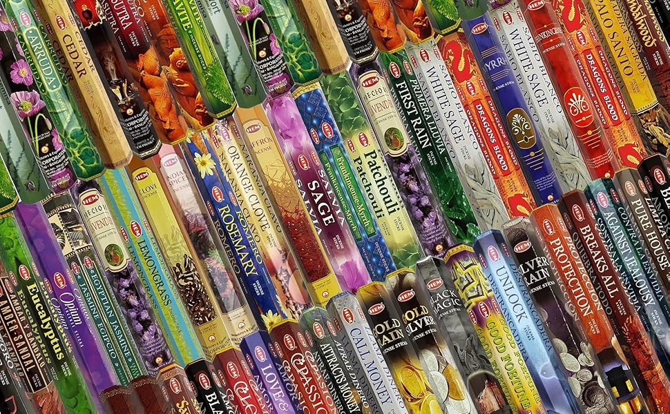 Hem Incense -15 Box Best Variety Pack 20 Sticks Each - 300 Sticks -FREE HOLDER