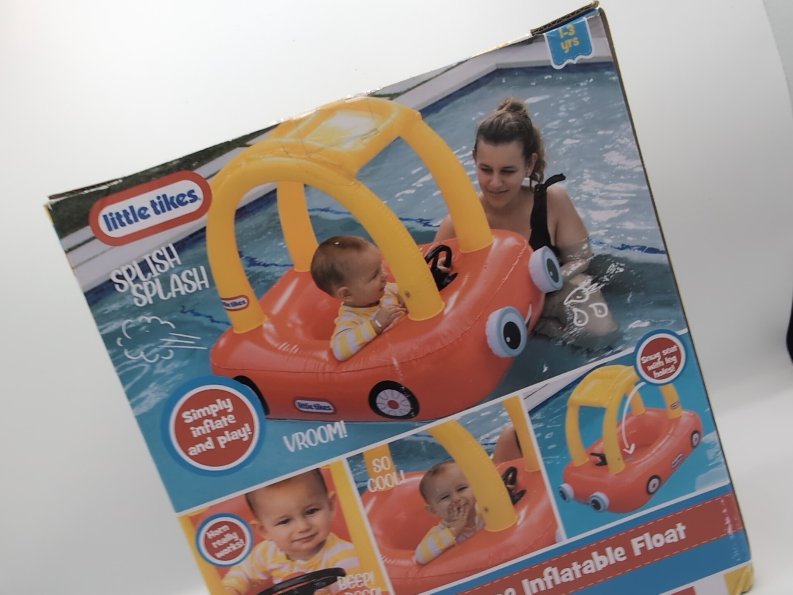 Little Tikes Cozy Coupe Inflatable Pool Float Step 1 Ages 1-3yrs