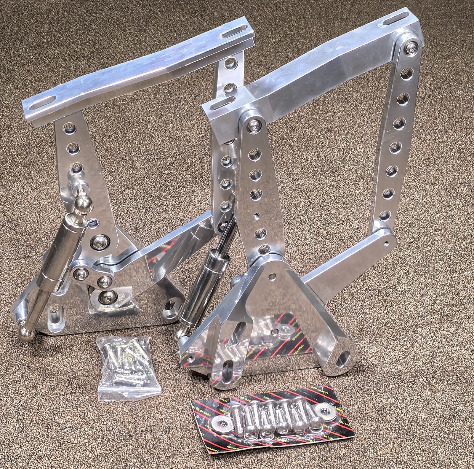 1967-72 GM Truck Hood Hinge Pair Billet Aluminum Chevrolet