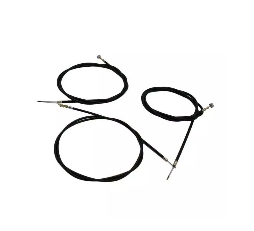 3Pcs/Set Motorcycle Clutch/Brake/Throttle Cable Kit Durable Steel Wire Universal