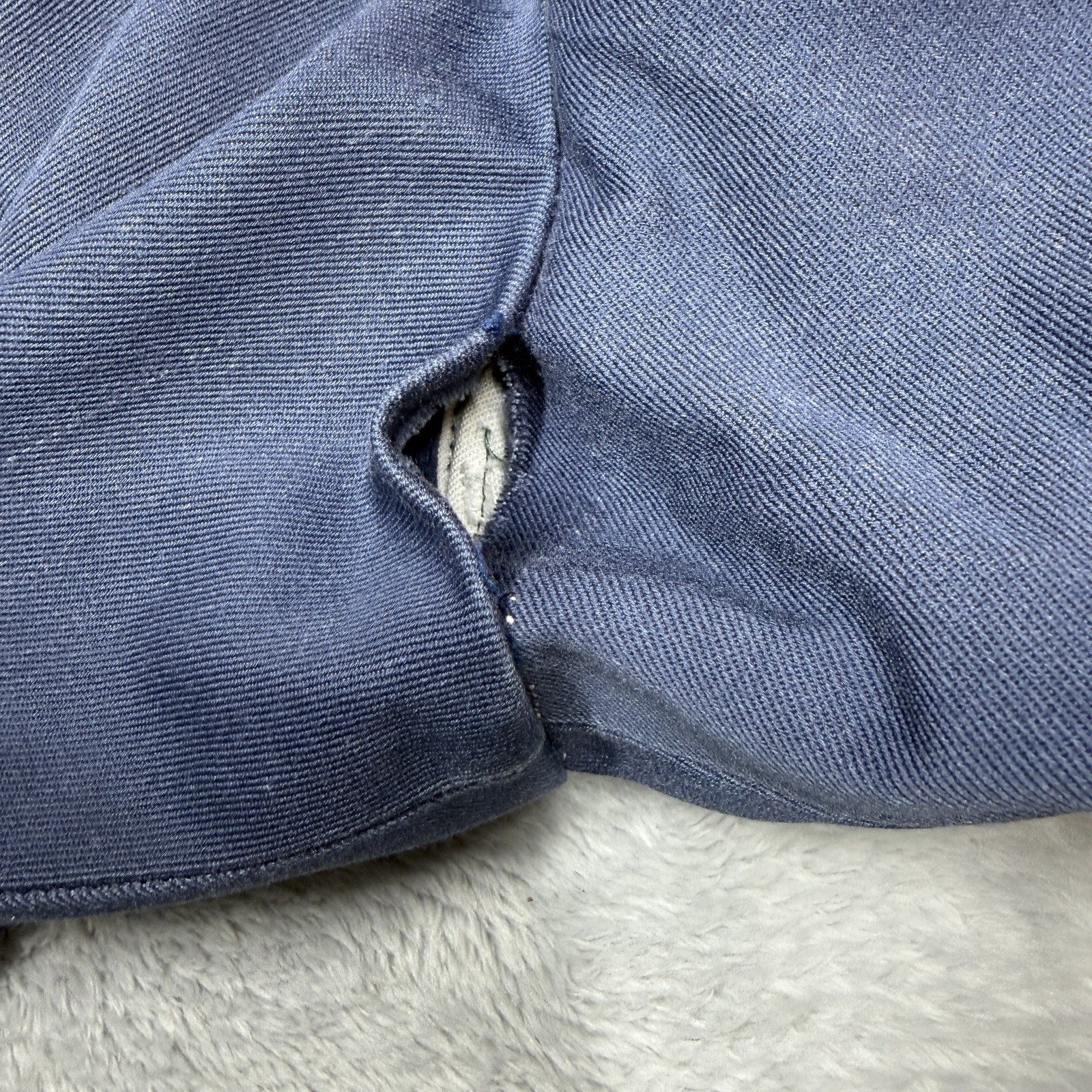 Vintage Lee Chetopa Twill Sanforized Pants Men Fits 34X28 Blue Thrashed Stained