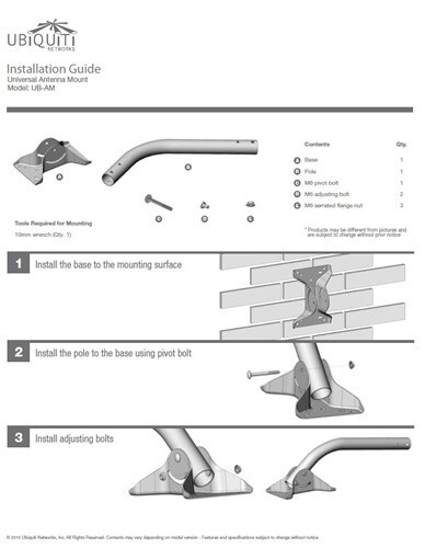 Ubiquiti Networks UBAM UBIQUITI Antenna Mount UB-AM - FREE Shipping