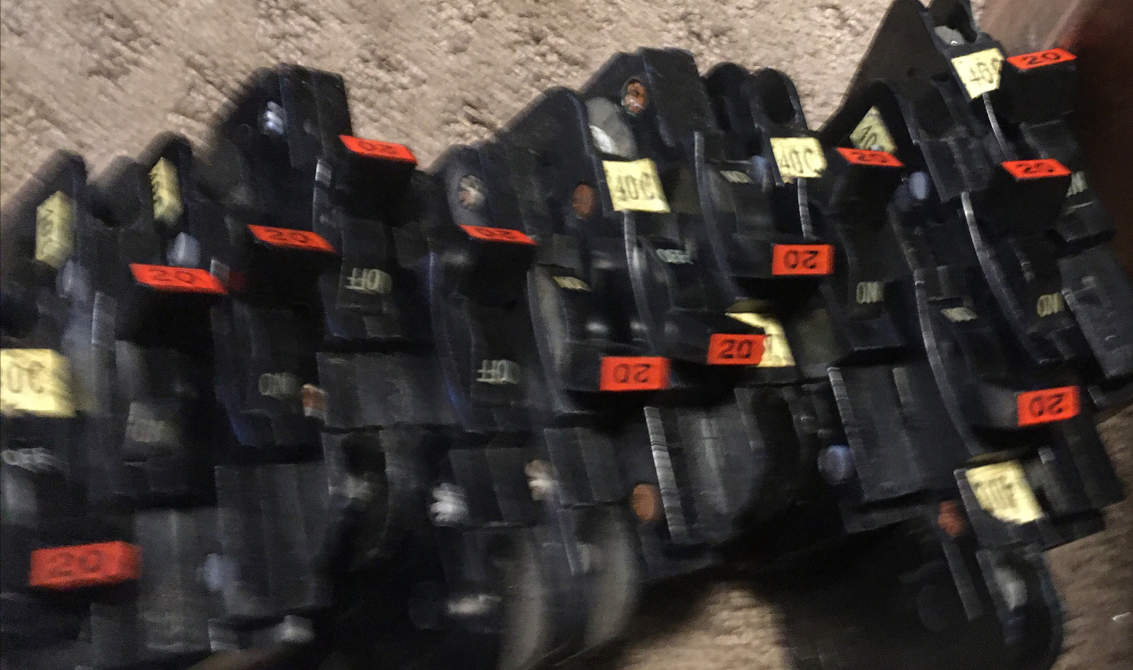 NC120 FPE 20 Amp 1 Pole Stab-Lok "Thin" Federal Pacific Breakers NC20 RED