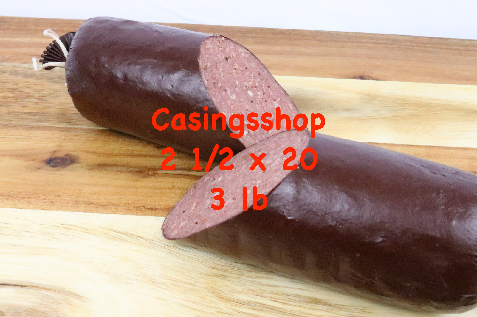 *SALE* Summer Sausage Casing Sleeves Hold 3 lb - 10 pc 2.5X20 in add Venison
