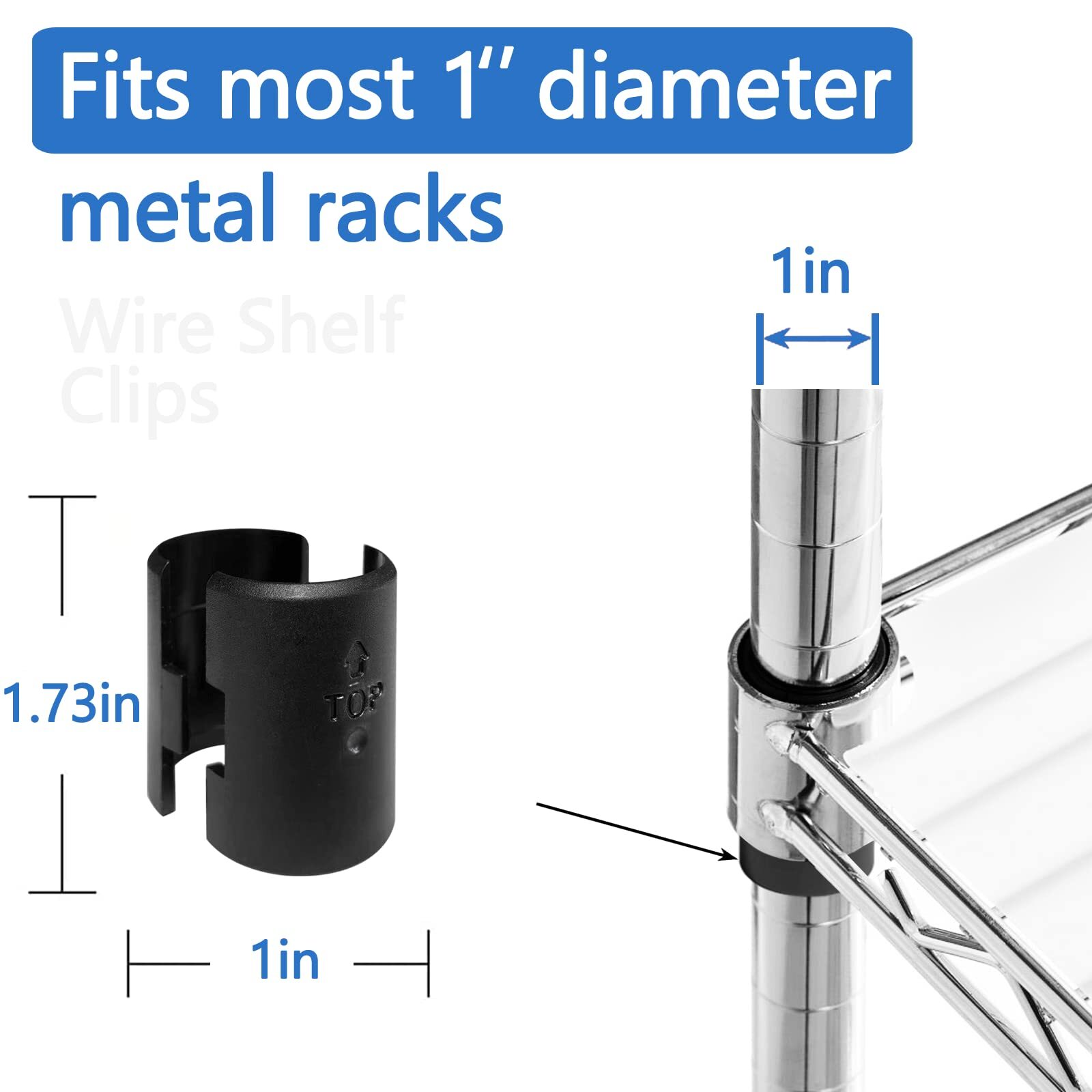 28 Pack Plastic Metal Shelf Clips Shelving Sleeves Replacements (14 Pairs)