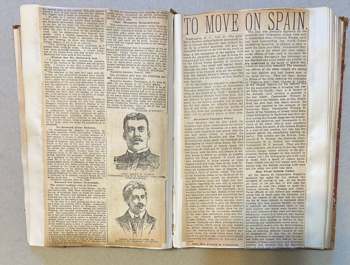 Antique Scrapbook Of Spanish-American War, 1898