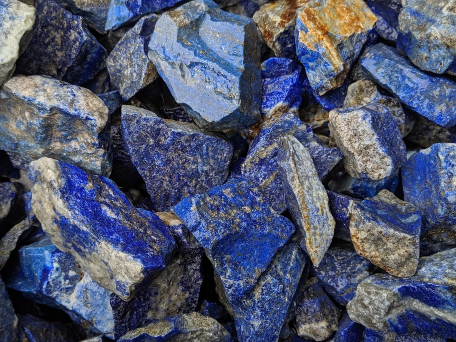 Lapis Lazuli - Rough Rocks for Tumbling - Bulk Wholesale options