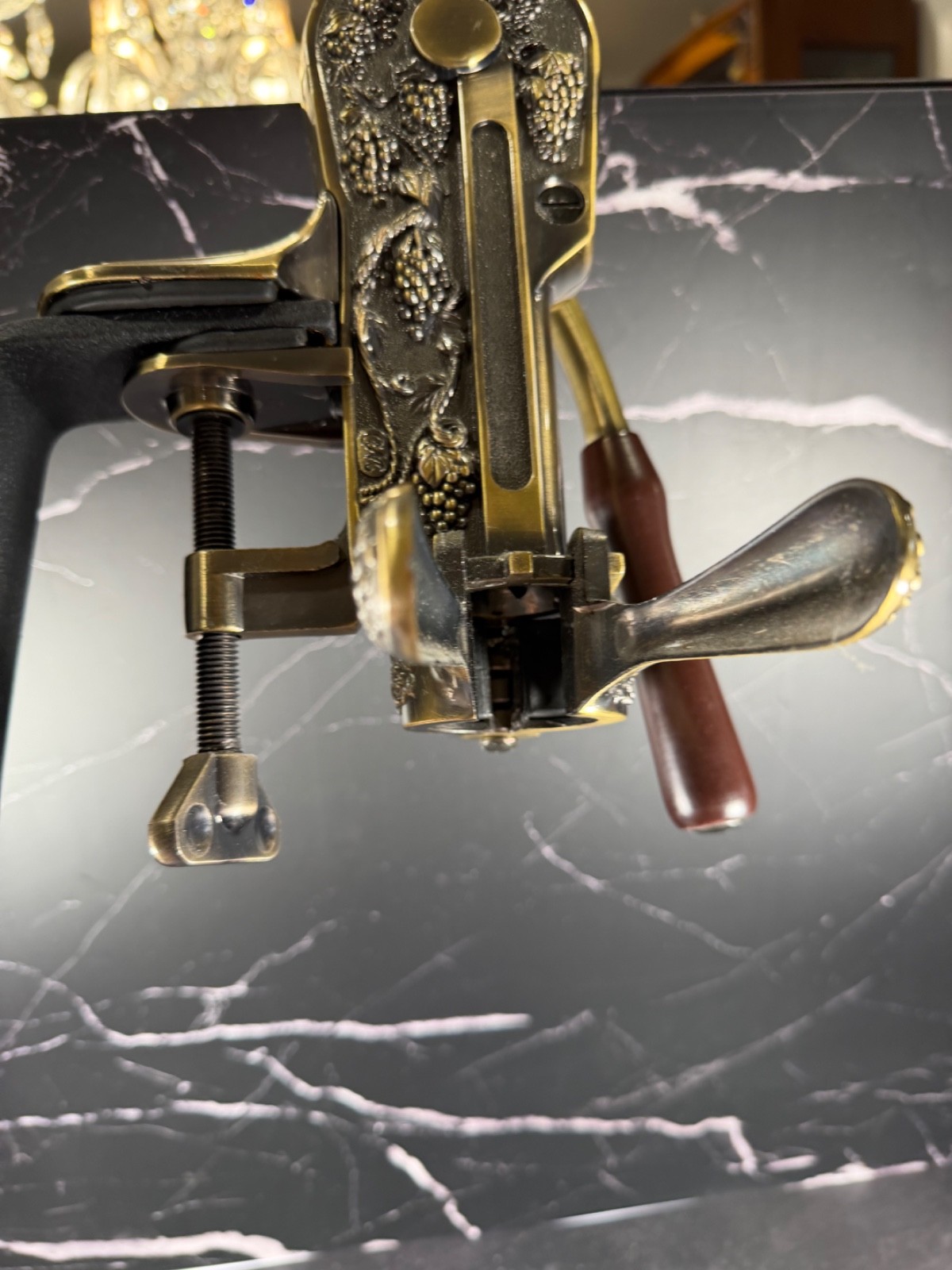 Vintners Reserve Bartop Wine Bottle Opener with Cork Screw & Table Top Stand