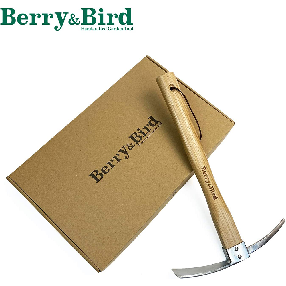 Berry&Bird Garden Pick Mattock Hoe Stainless Steel Pickaxe Hoe Garden Hand Tool