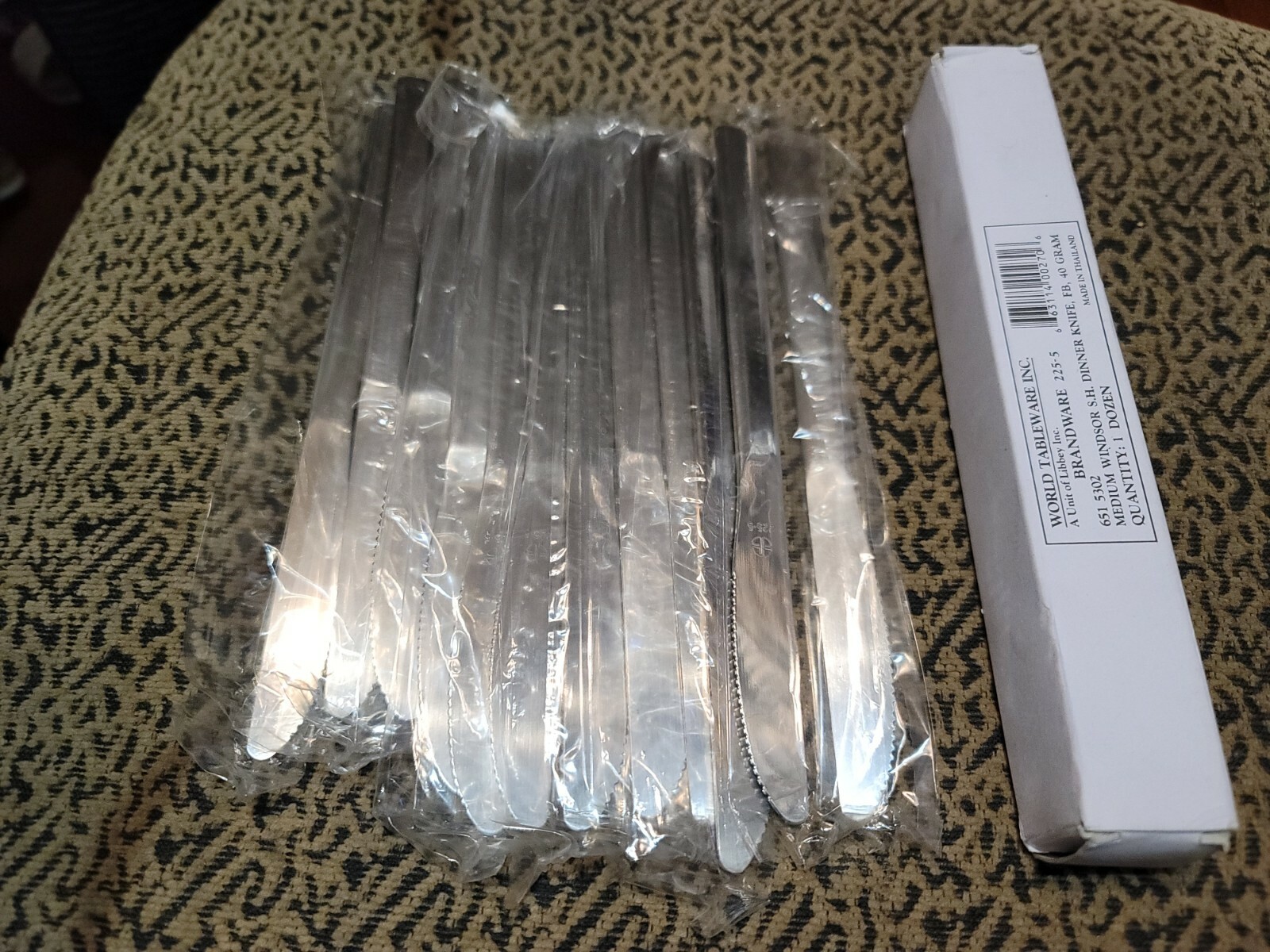 Lot of 12 World Tableware Brandware Stainless Steel Butter Knives.