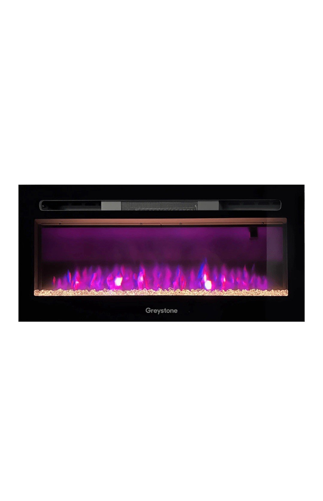 Greystone #F32-18A 3-Color Crystal LED Fireplace - 32" with Remote