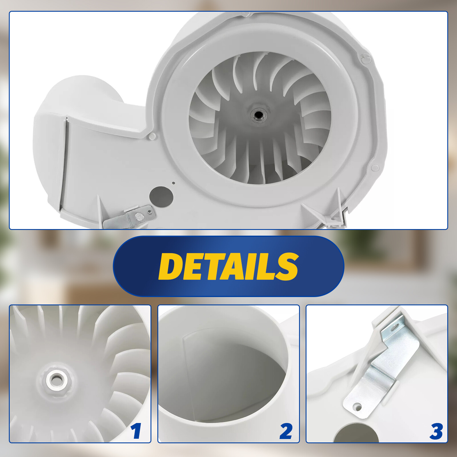 #131775600 Blower Wheel Housing Assembly For Frigidaire, Kenmore, Sears Dryer