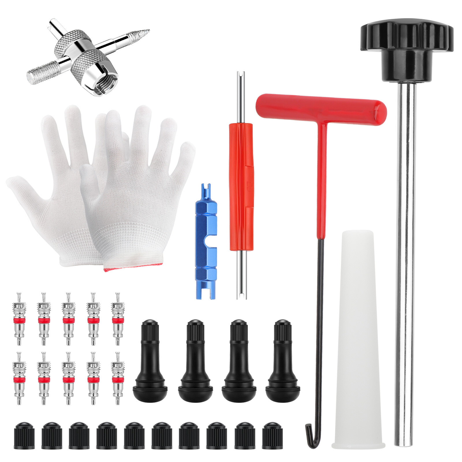 Tire Valve Stem Core Remover&Installer/Replacement Tool Kit For Valve Core TR413