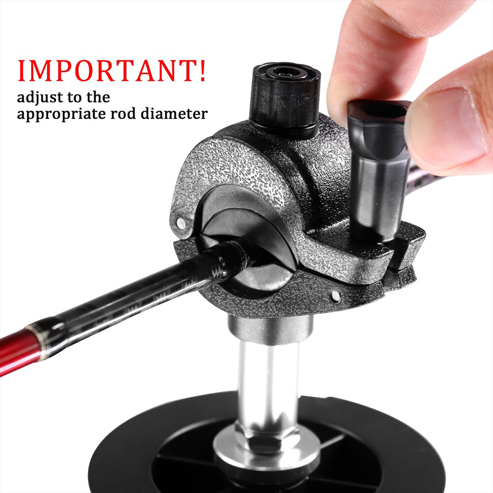 Fishing Line Spooler Fishing Rod Reel Spooling Station System Fishing Pole Clamp