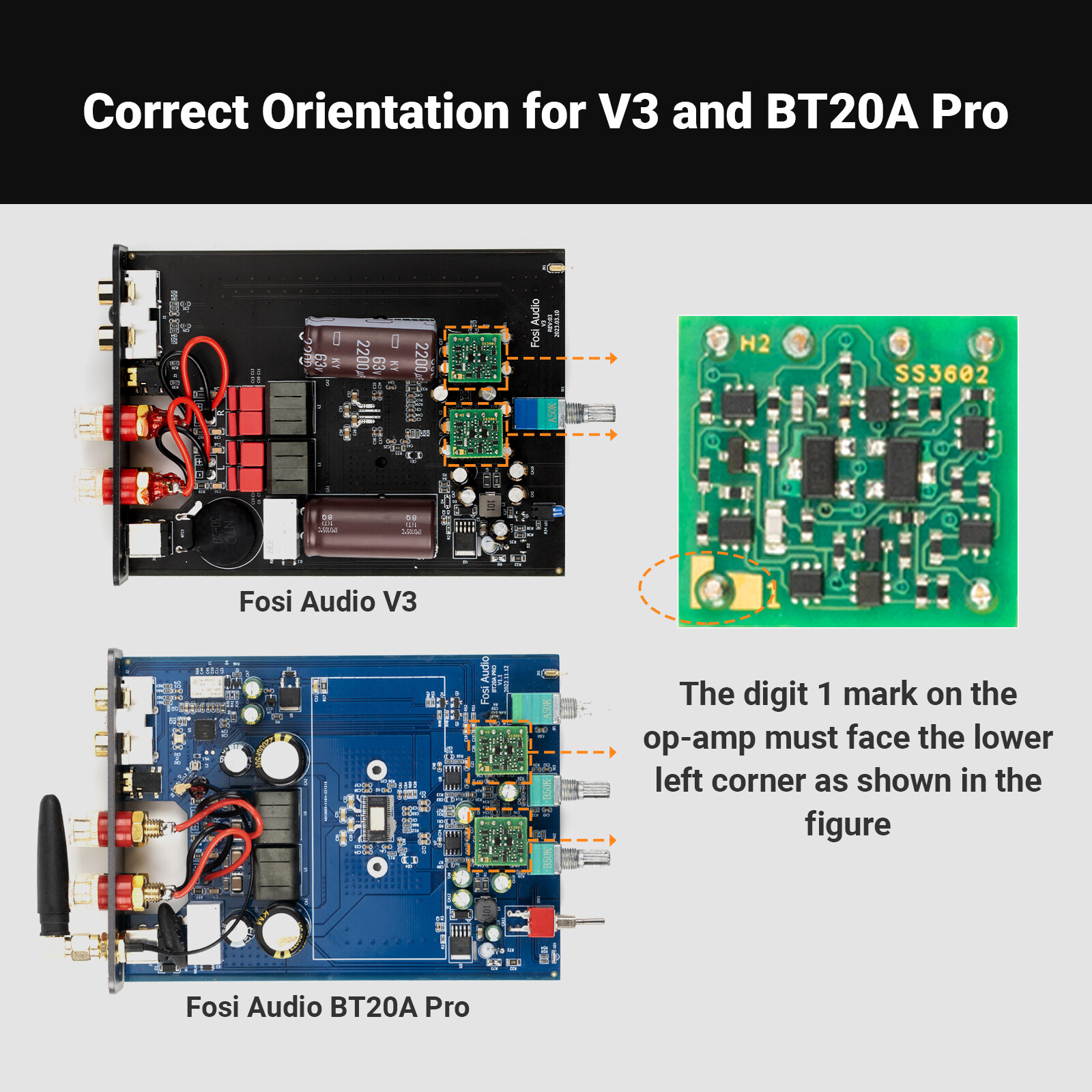SPARKOS LABS 1 Pair SS3602 Discrete Dual for BT20A PRO and V3