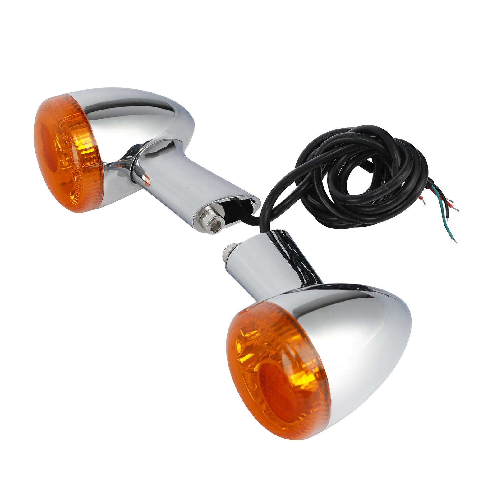 Amber Rear Turn Signals LED Light Fit For Harley Sportster XL 883 XL1200 92-22