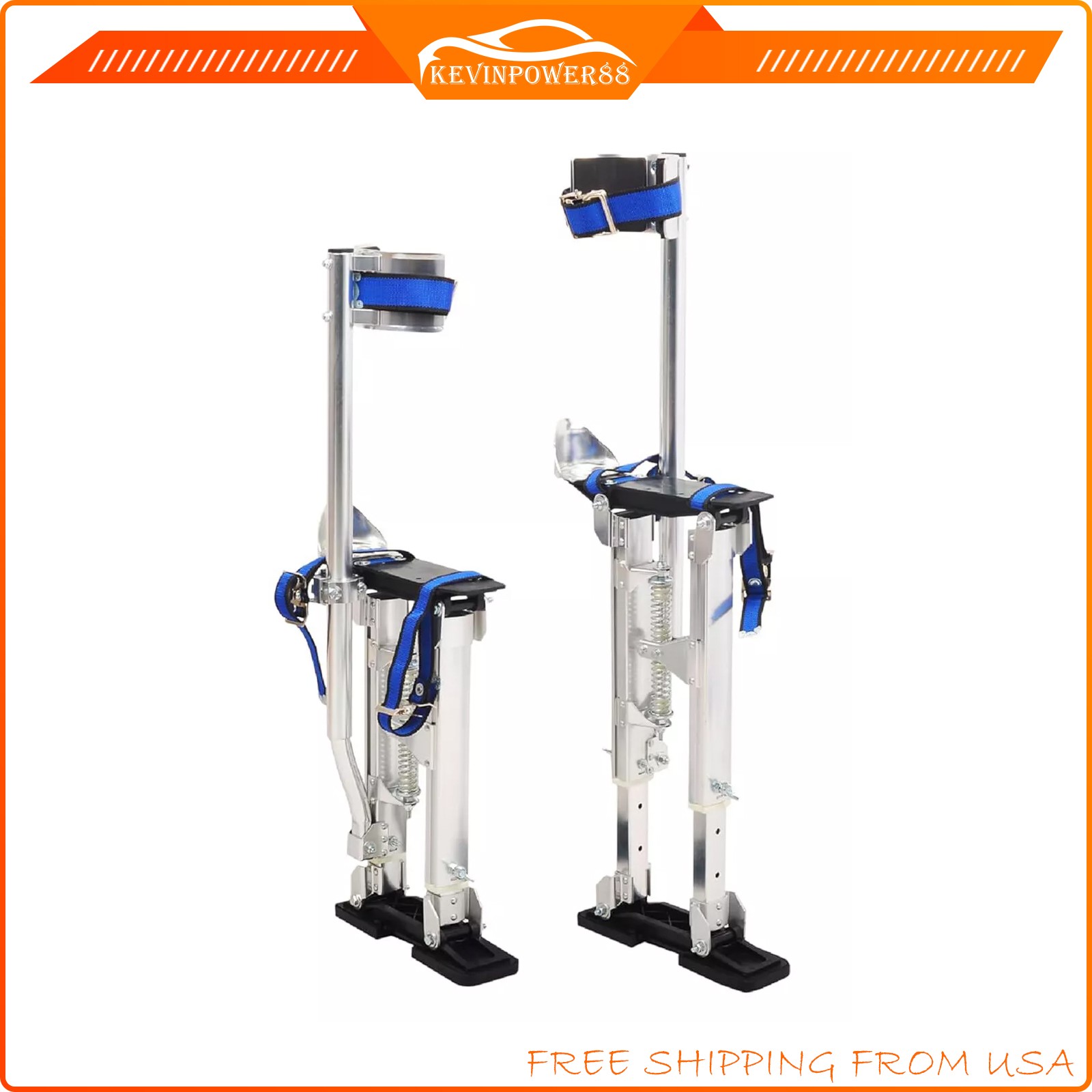 Drywall Stilts 15-23 Inch Silver Aluminum Tool Stilt For Painting Painter Taping