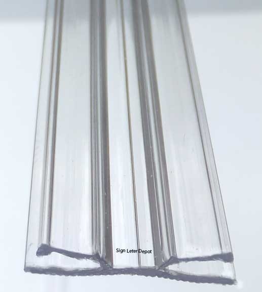 Sign Letter Track for flexible Plastic Letters 10 piece set