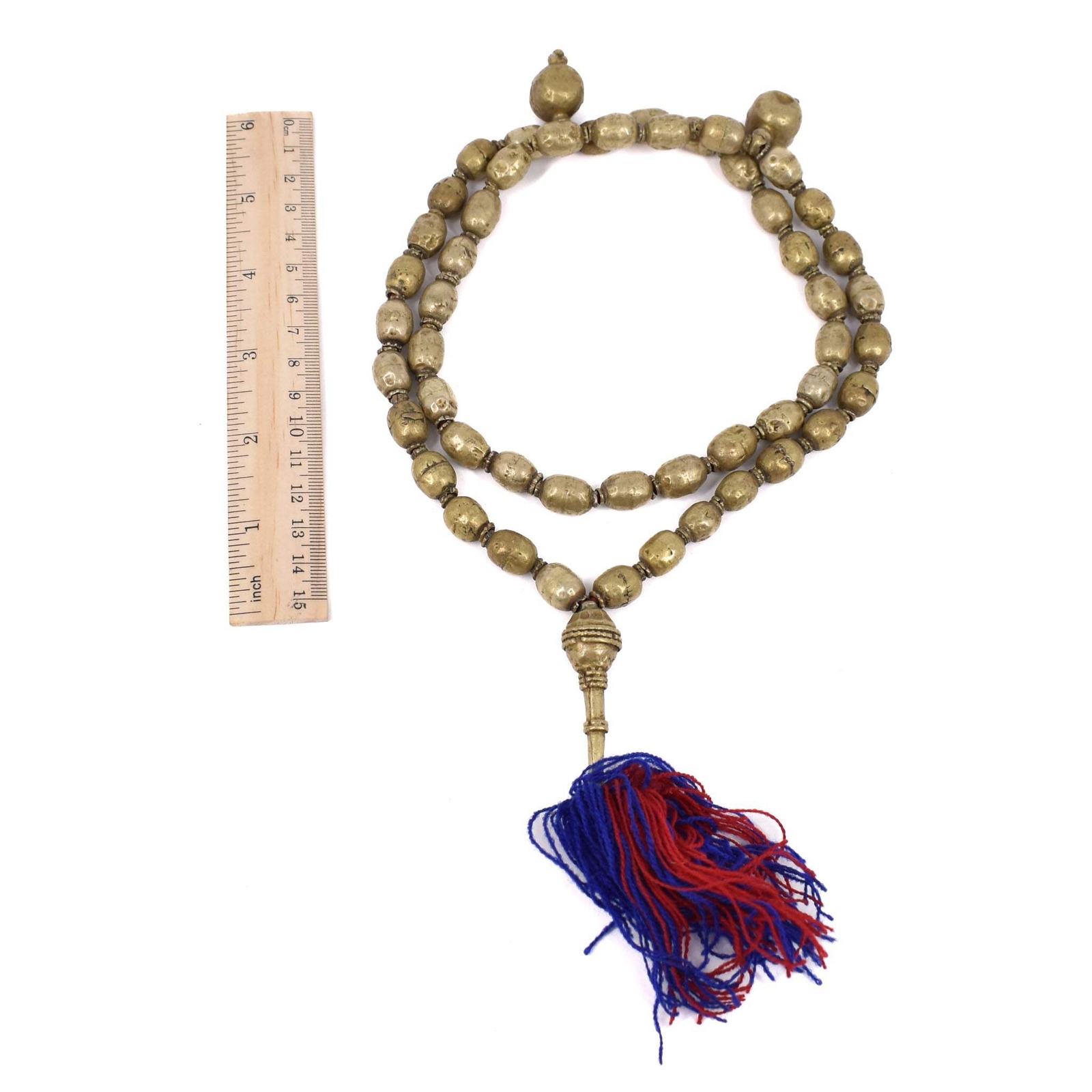 Silver Prayer Beads with Tassel Ethiopia