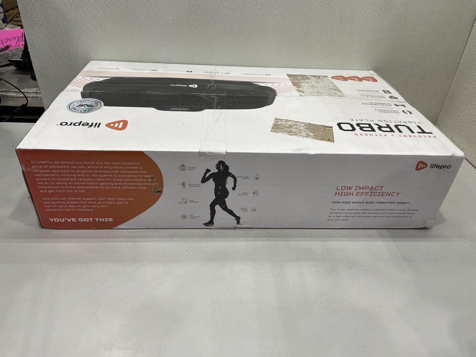 Lifepro Turbo Vibration Plate Exercise Machine, Black